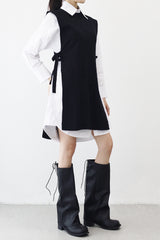 チェルシーニットベスト + シャツドレスセット
