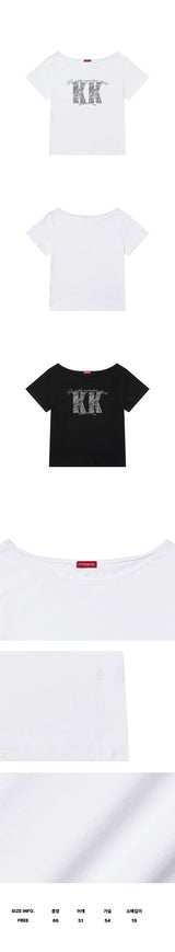 KK CRACK ONE-SHOULDER T-SHIRT (SSDKNK-107)