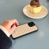 Dot epoxy bumper case (peach puff)