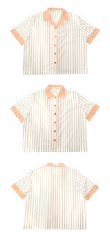 アプリコット半袖シャツ