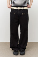 Cost Ring Zipper Denim