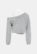 Hailey Off-Shoulder Layered Sweatshirt