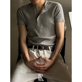[S/S] High ribbed henry neck half knit(3color)