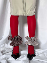 PETAL STRIPE SCRUNCH / BEIGE