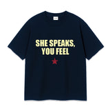 シーレタリングオーバーフィットTシャツ (3color)