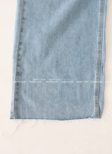 Light blue string strap cutting wide pants