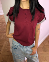 モバ ロールアップ ショートスリーブ Tシャツ