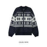 [F/W] Snow nordic knit zip up(3color)