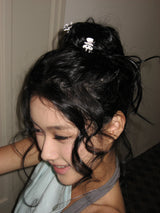 [2 set] Combi mini hair pin (Dot) 