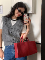 Dinker Twisted V-Knit Vest
