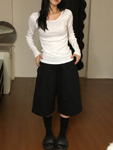 soru basic long T-shirt (3color)