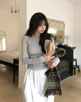 ムニウォームタッチボーダー長袖