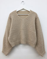 [MD Pick] ハイヤーVネックニット (3color)