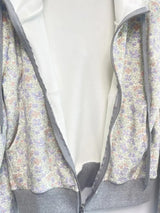flower hood zip-up