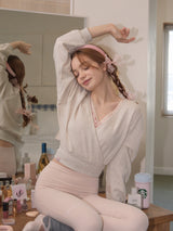 WRAP SWEATSHIRTS - OATMEAL