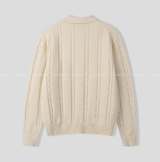 all-day cloth knit collar cardigan