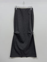 [FW/Hidden Banding] Shirring Mermaid Long Skirt