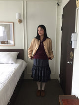 Gotham Check Frill Skirt (2color)