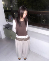 (2color) Peach Balloon Wide Jogger Pants