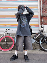 アメリカンイーグルウォッシュドロングスリーブTシャツ