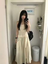 Pintuck Long Dress (2 colors)