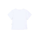フラワークロップTシャツ(ブルー)