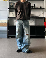 SV アイスダメージデニムパンツ