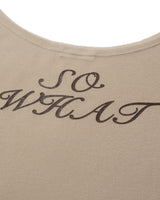 SO WHAT ハーフスリーブTシャツ (ベージュ)