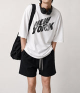 [A-T0234] NYドローイング半袖Tシャツ (2色)