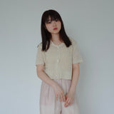 メッシュニットカーディガン