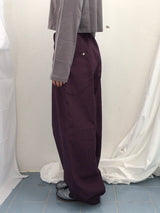 Semi-balloon pocket cotton pants