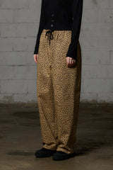 LEOPARD WIDE PANTS / BEIGE