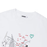 KIRSH X TOKYO CITY ARTWORK T-SHIRT - WHITE   