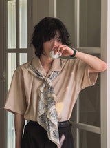 Bandana scarf half shirt