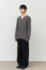 Button-fly Curved Pants