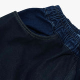 panel mix denim wide pants_blue