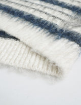 Mohair stripe heavy knit