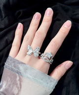 silver butterfly ring
