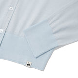 KIRSH PLAIN SEE THROUGH CROP CARDIGAN - LIGHT BLUE        