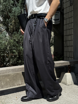 Dope two-tuck wide diagonal slacks