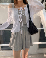 Near strap cardigan