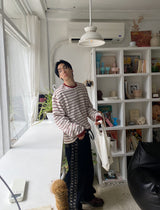 No.1196 MS ストライプルーズTシャツ(3color)