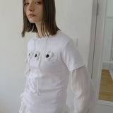 Fluffly Bloom T White 
