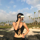 black skirt set bikini