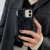 cloud leopard case - charcoal