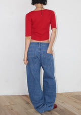 DEEP V HALF TEE