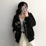 Shine Tantan Embroidered Hooded Zip-Up