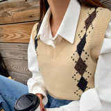 Planning V-Neck Argyle - vt