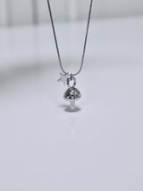 All surgical steel star mushroom necklace