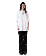 NO.122 バーコード Tシャツ ホワイト
